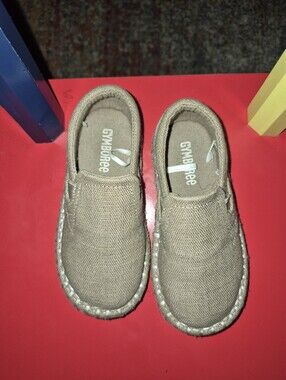 Gymboree Toddler Tan Canvas Slip-On Moccasins